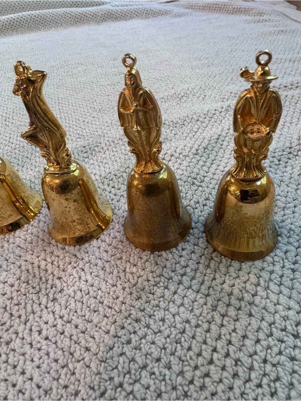 Reed and Barton New England Society Gold Plated 12 Days of Christmas Bells